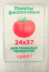 Полиэтиленовый пакет ПНД фасовочный 24х37х10 помидор 400/20 в Нижнем Новгороде - купить оптом от производителя ПК Котово Полимер
